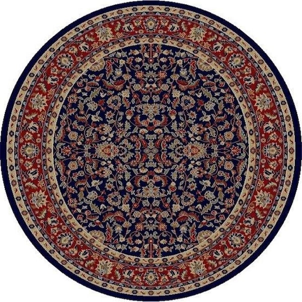 Concord Global Trading Concord Global 40645 5 ft. 3 in. x 7 ft. 7 in. Jewel Kashan - Navy 40645 - main